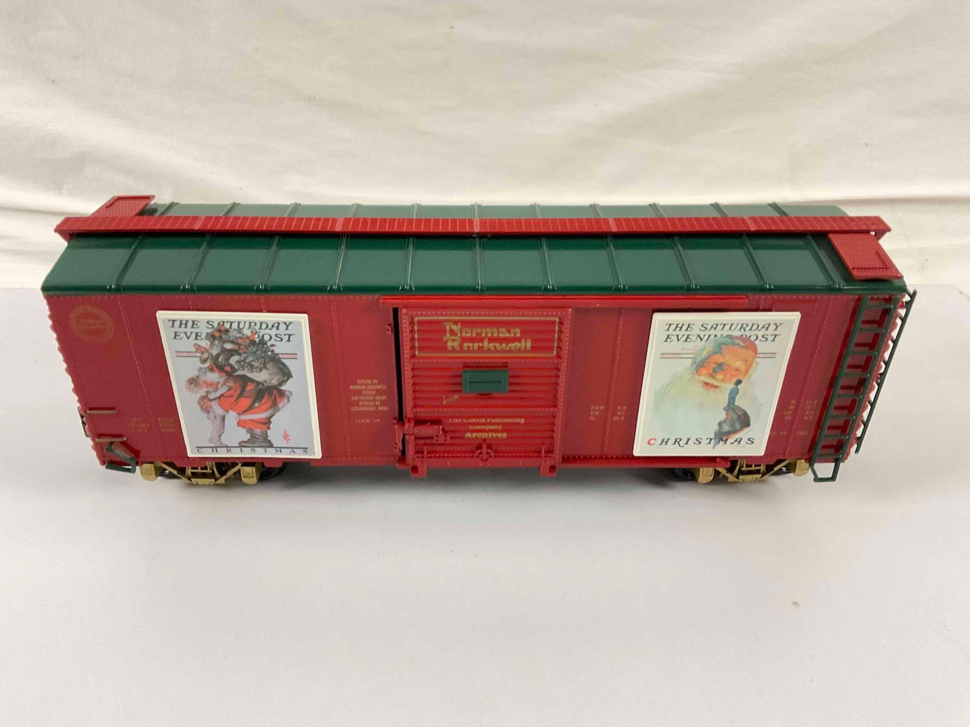 Aristo Craft 46037-3 Norman Rockwell-Christmas train car w/ different train box, 1:29 scale