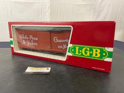 Vintage Lehmann Gross Bahn - LGB 4167 White Pass & Yukon Woodside Boxcar G scale Model