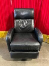Vintage reclining leather arm chair - fair to good condition
