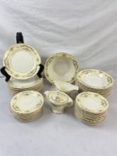 Collection of Vintage Knowles China Co. semi vitreous china - made in USA - 48pcs