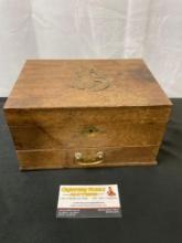 Japanese Jewelry Chest (Tansu) w/ Long Life kanji on top