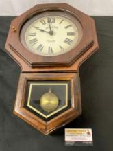 Vintage Bulova Pendulum Style Wall Clock