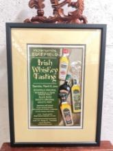 McMenamins Edgefield Irish Whiskey Tasting event poster in professional frame