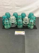 Collection of vintage Hemingway insulators - Various sizes - Good condition