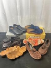 6 pairs of sz 39 european or Size 6 U.S. women's clogs/shoes incl. 4x pairs of Dansko and more
