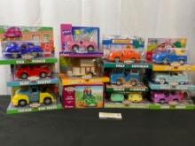 Collection of Toy Cars, 12 pcs, The Chevron Cars incl. Pax Power, Hope, Trevor Tow Truck, and more