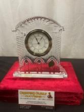 Vintage Waterford Crystal Westminster Clock 7 inches tall