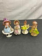 Collection of 4 Vintage Josef California Original Ceramics incl. Thursday Girl, Little Tutu & more..