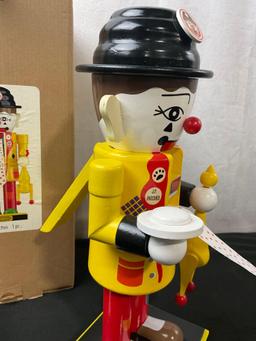 Vintage J.P. Patches Nutcracker, NIB. comes w/ Whipped cream pie & Rubber Chicken