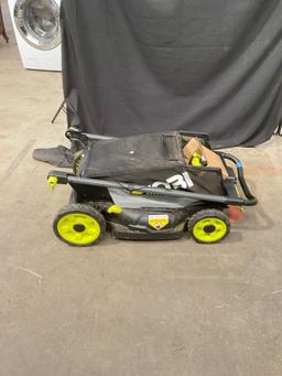 Ryobi Self Propelled Electric 40V HP Brushless Lawn Mower w/ Bag - See pics