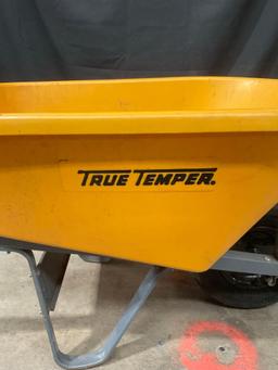 True Temper Plastic & Metal Wheelbarrow w/ Total Control Handles - See pics