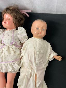 Set of 3 vintage dolls, Cardinal Inc, Cameo Miss, and another unmarked