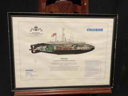 Framed Print of the HMS Holland I from HMS Dolphin The Royal Navy Submarine Museum