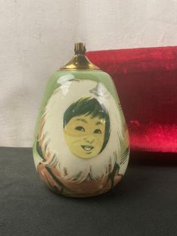 Handpainted Alaskan Pottery by artist Matthew Adams Table Lighter #1832