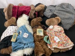 6 Vintage Larger Boyds Bears, roughly 12-14 inches, Teresa D Bestlove, Winnie II