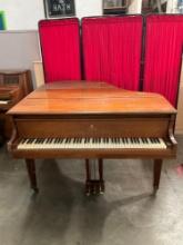 Vintage Lester Piano Co. Wheeled & Wooden Piano No. 98621. Measures 56" x 39" See pics.