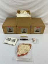 3 pcs Vintage Sakura Kimekomi Doll Kits, No's 12, 21, & 22. Unused, Like New in Box. See pics.