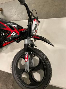 30 inch tall Kids Training Bike, MotoBike Red & Black