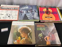 Collection of Vinyl Records, about 75, showtunes, big band, Jazz, crooners