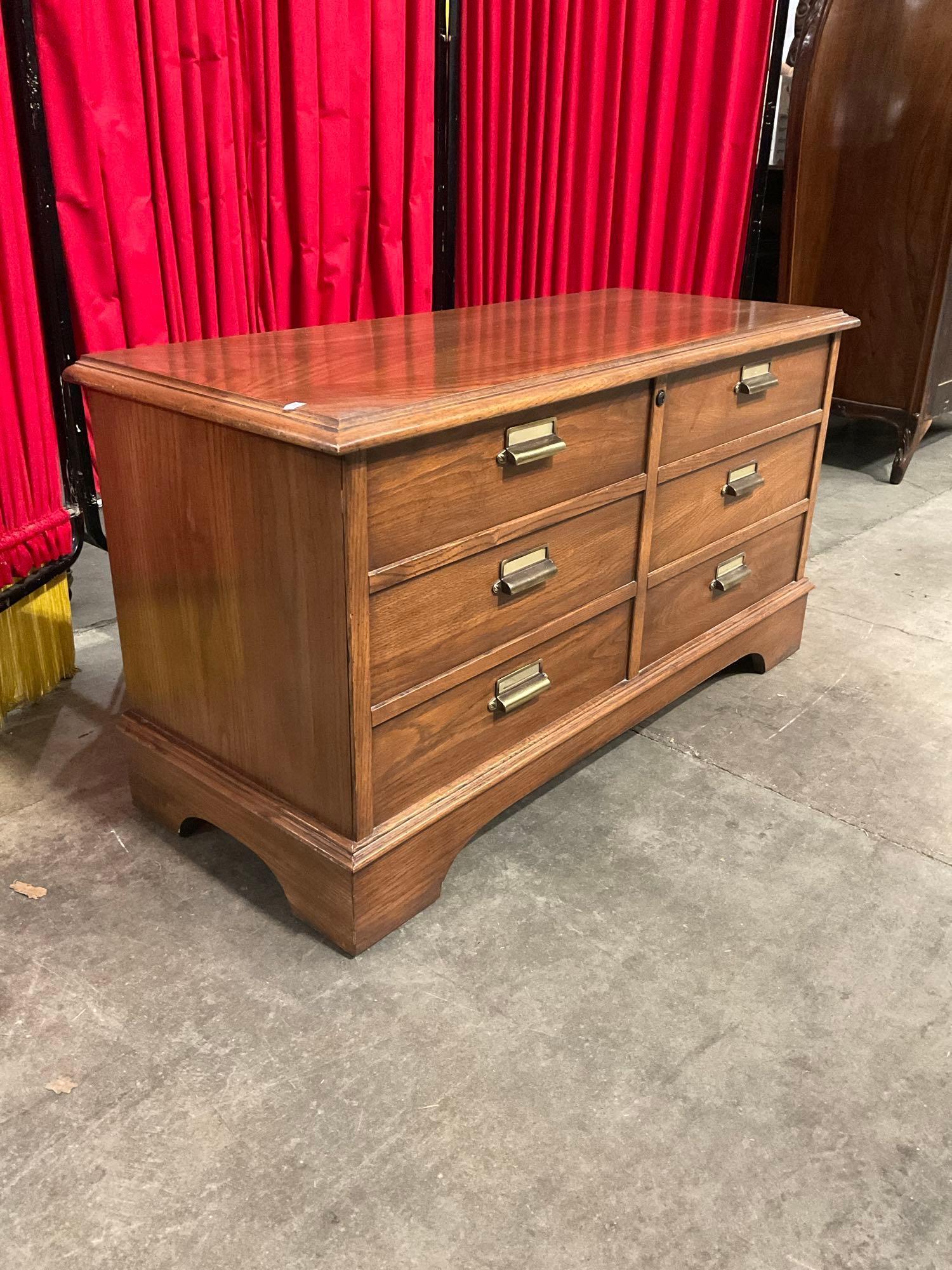 Vintage Lane Cedar Lined Wooden Love Chest. Measures 43" x 22.5" See pics.