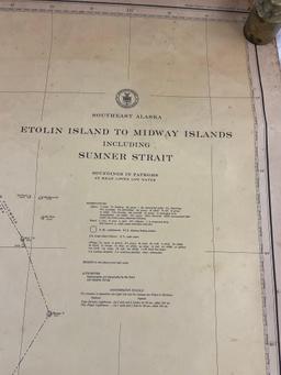 Vintage 1937 US DOC SE Alaska, Etolin Island to Midway Islands incl. Sumner Strait