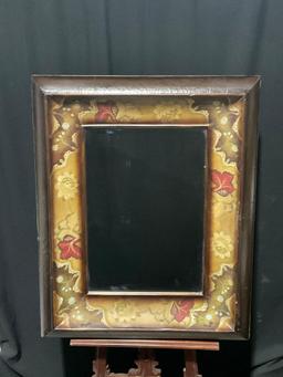 Uttermost Large Framed Rectangular Mirror, Decoupage style