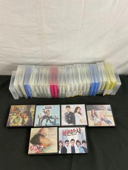 Approx 250+ pcs Asian Language TV Burned DVD-R Boxsets Assortment. Dramas, Romance. See pics.