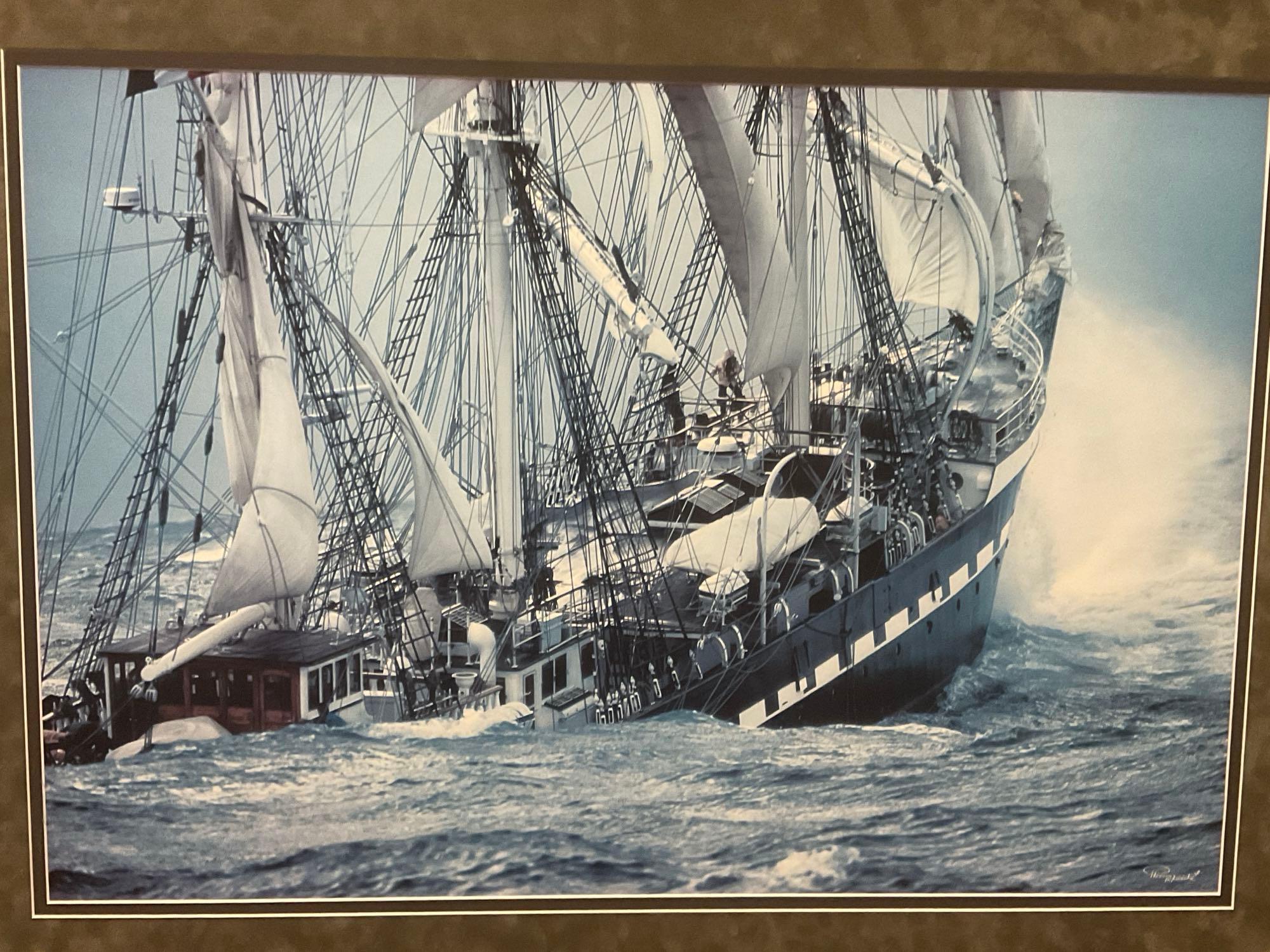 Framed Print of Tempestuous Odyssey 1896 by Plisson Belem