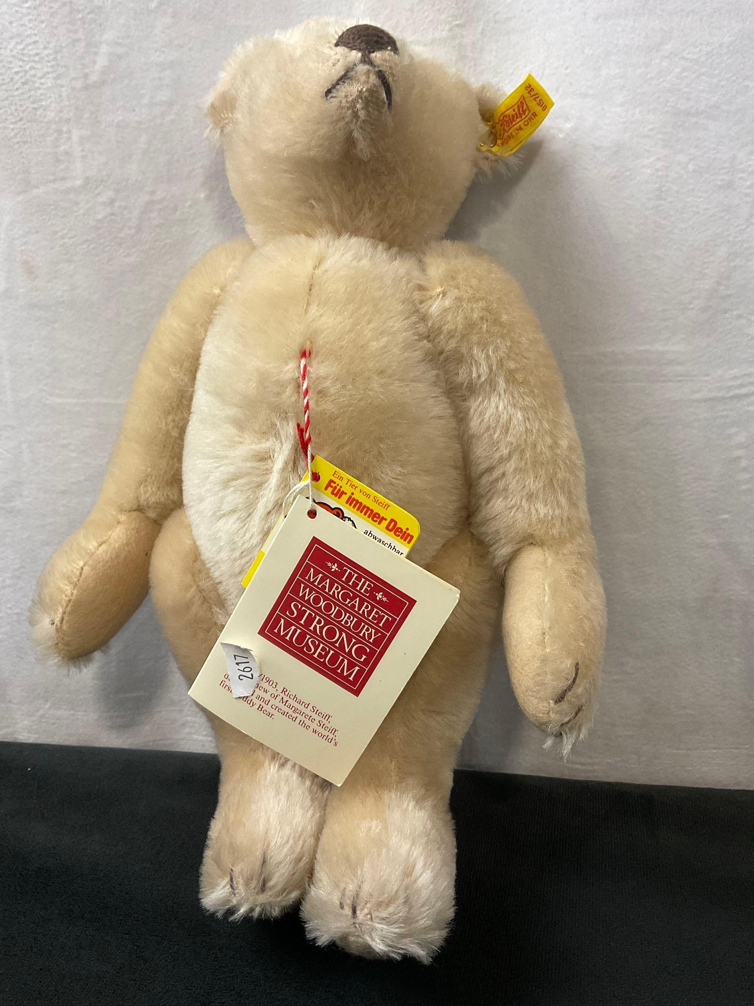 Vintage West German Steiff Bear, 50% Cotton, 50% Wool Beige