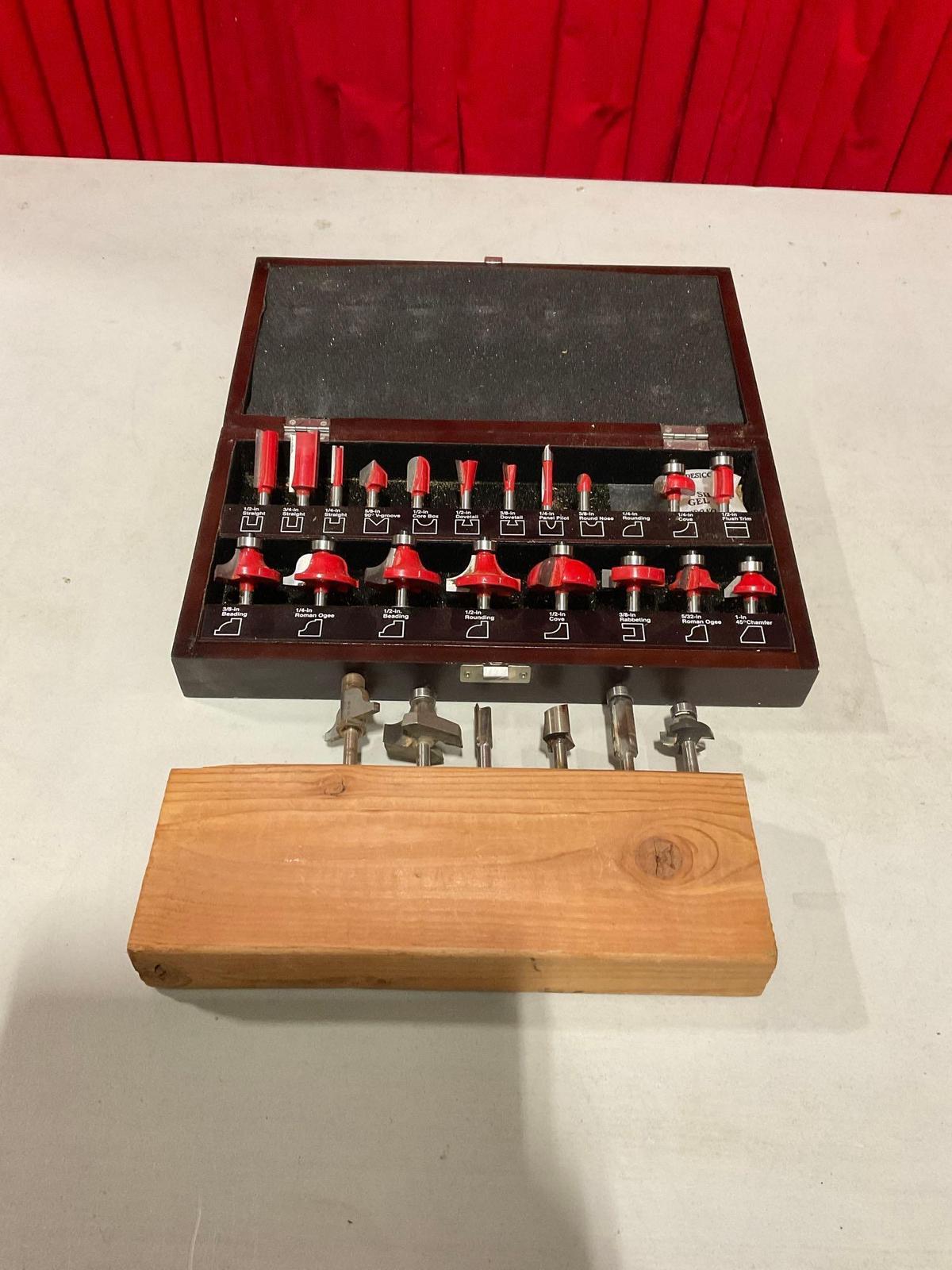 Craftsman 75th Anniversary Wood Cutting Trim Tool Bits w/ some extra bits - See pics