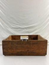 Vintage Wooden Box Stamped Bethlehem Steel Corp. Seattle Plant. See pics.