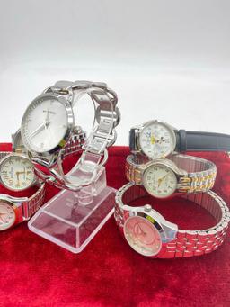 7x womens watches incl. Disney Mickey 75th anniversary, Anne Klein and Fossil