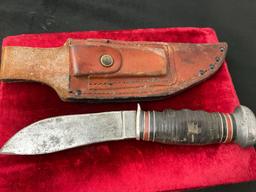 Vintage Remington RH-50 Fixed Blade Knife w/ Sheath, 4 inch blade