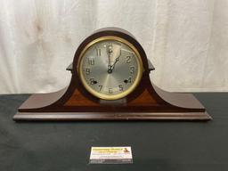 Vintage Sessions Clocks Time Strike Mantel Clock, 8 Day Half Hour Strike, w/ crank