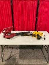 14" McCulloch Electramac EM250 Chainsaw & Toro Electric Rake & Vac Blower