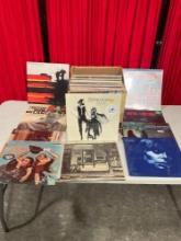 Collection of 50+ Vintage Records incl. Fleetwood Mac , Bob Dylan, Talking Heads, Elton John etc..