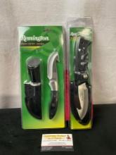 Pair of NIB Remington Knives, Guthook Fixed Blade, 1x Insignia Edition Model 19312 & Model 18193