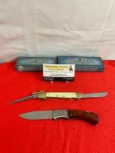 2 pcs Rough Rider 3.25" 440 Steel Folding Blade Pocket Knives Models 182 & 577. NIB. See pics.