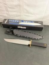 Cold Steel Trail Master w/ 9.5" 01 High Carbon Steel Blade & 5" Kray Ex Handle - See pics