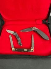 3x Buck Folding Pocket Knives - Each Numbered 327, 372, & 283 - See pics
