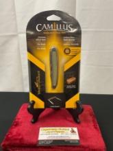 Camillus Yello-Jaket Double Blade Muskrat, Carbon Fiber accents, polished AUS-8 Steel NIB