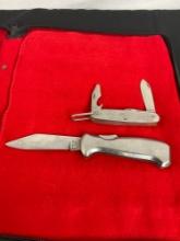 Camillus Vintage 1982 Stainless Steel Multitool & Folding Blade Pocket Knife