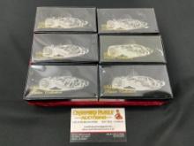 6x Schrade Pewter Collection Knives, Animal Figural Handles, NIB