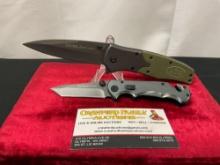 Pair of SOG Knives, Folding Pocket Knife Flash Tanto & FA02 Flash Tanto