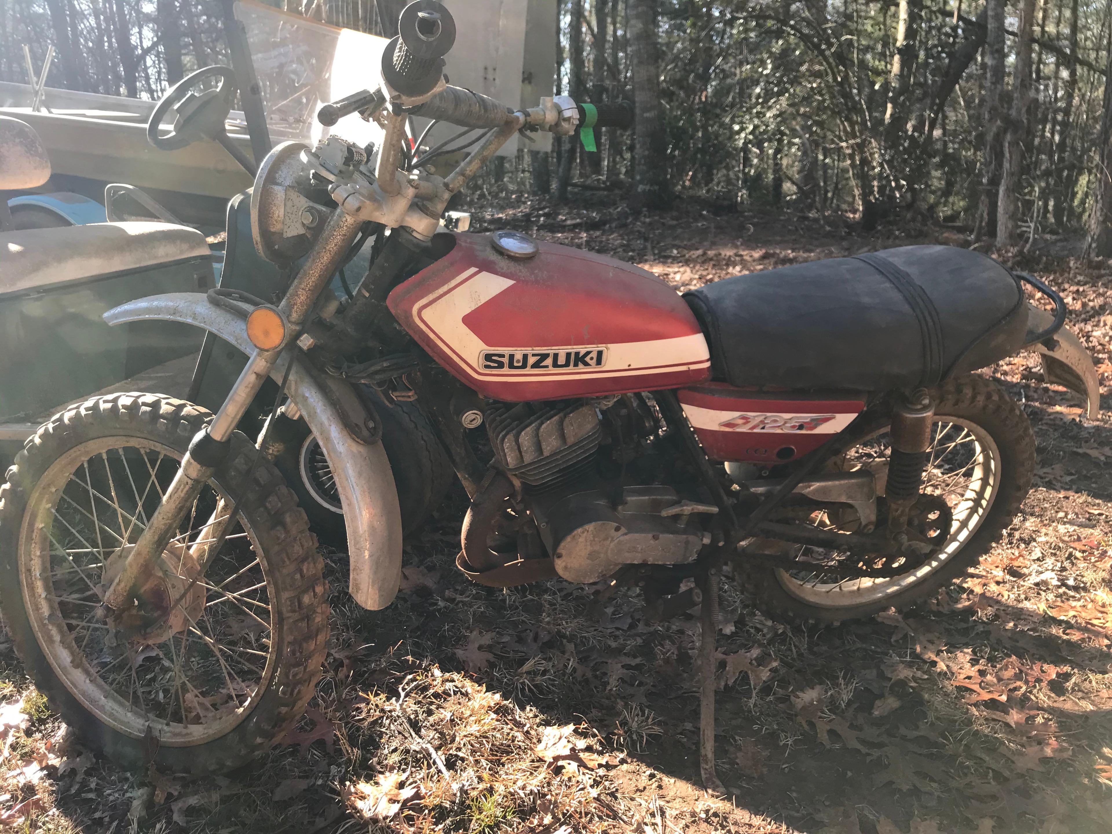 1972 Suzuki 125 Street and Trail Motorcycle