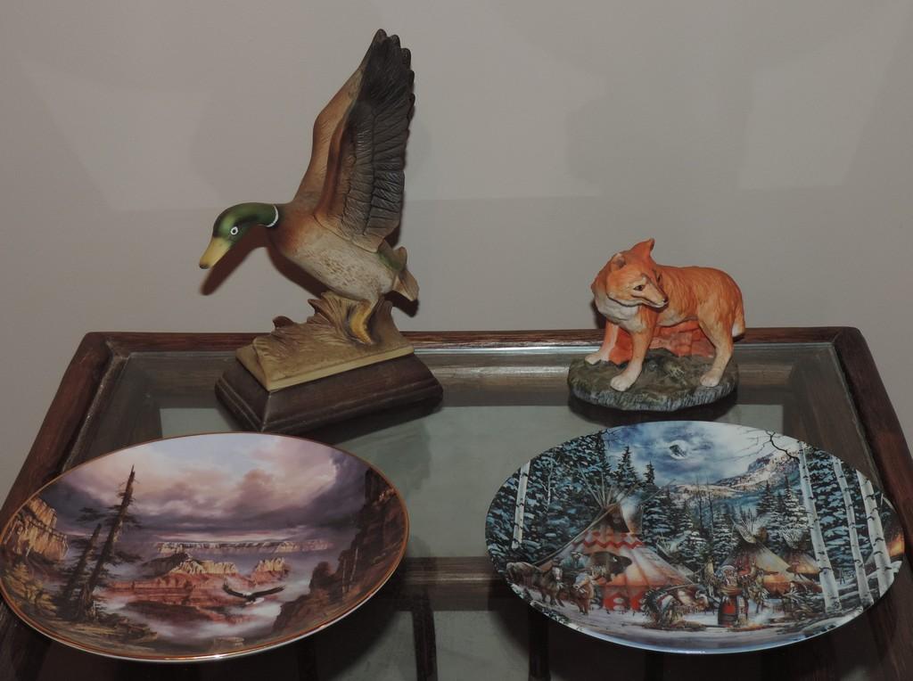 Lot Of Collector Plates & Animal Figurines