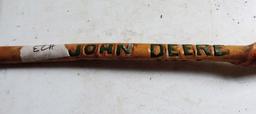 Hand Carved Folk Art John Deere/Farmall Walking Stick
