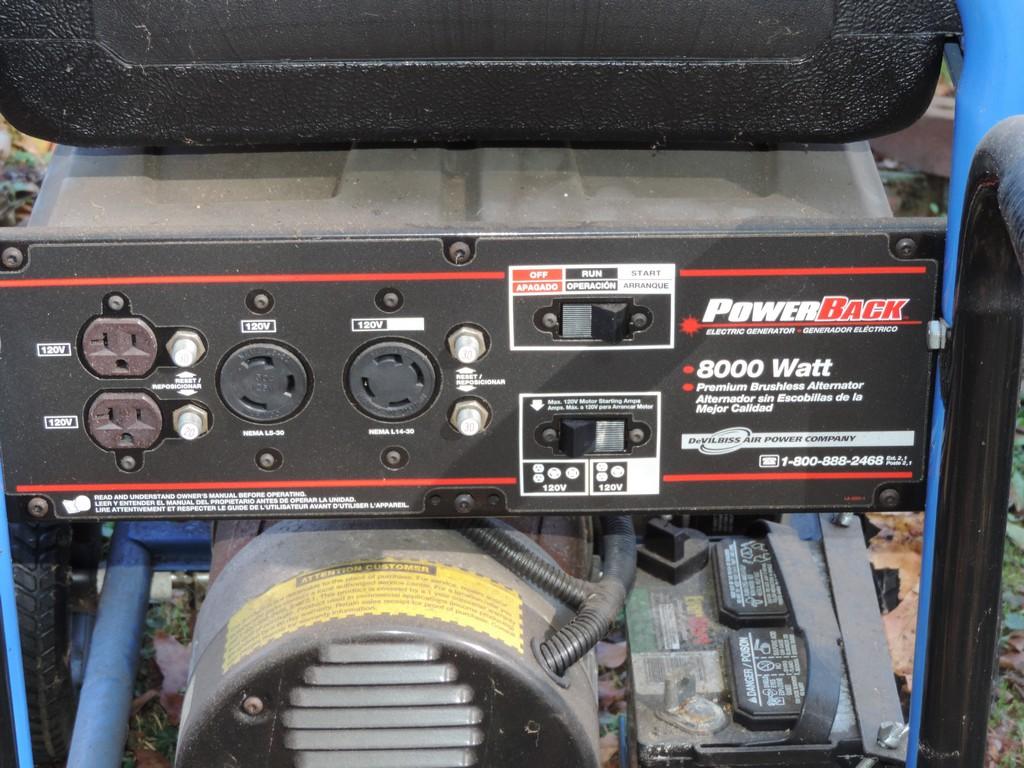 Power Back Electric Generator