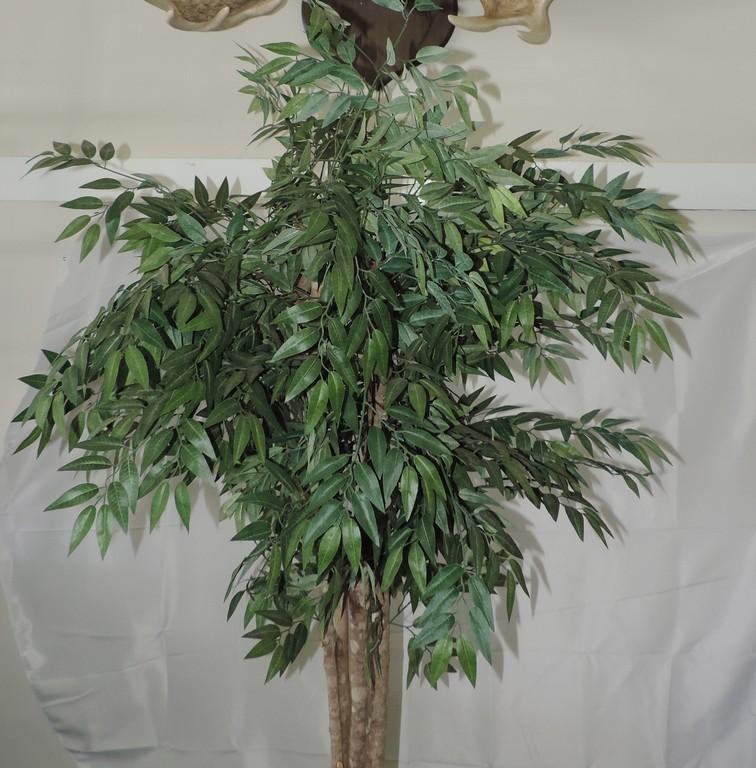 High Quality Faux Tree in Brass Container