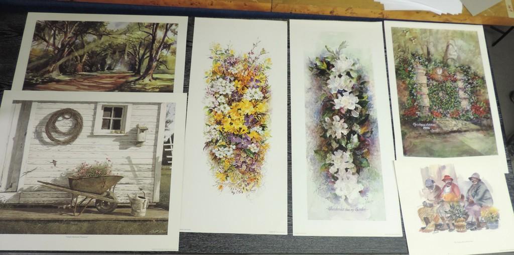 Lot of Ten Prints